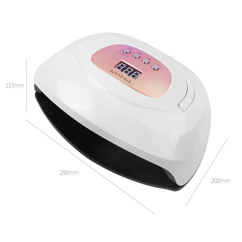 120W SUN X8 Max UV LED Salon 57 LEDs Fast Cure All Gel Polish 10S 30S 60S 99S Powerful Nail Lamp Dryer 210305