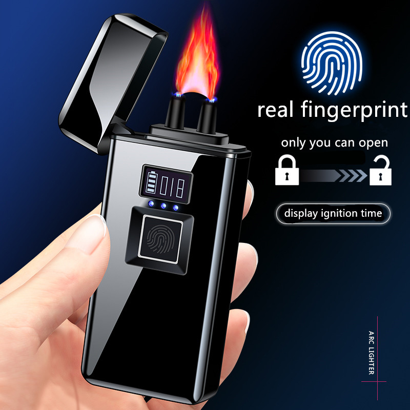 Rea Fingerprint Recognition Eectronic Usb Recharge Sense Touch Eectric Arc Dispay Power ighter For Friends Gift
Rea Fingerprint Recognition Eectronic Usb Recharge Sense Touch Eectric Arc Dispay Power ighter For Friends Gift