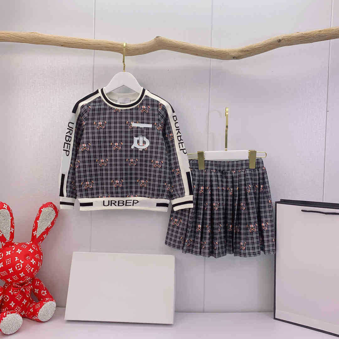 BBR round neck cotton pullover sweater + pleated skirts sets high-end girls hooded sweatershirt with short skirt size 110-160, Customize
BBR round neck cotton pullover sweater + pleated skirts sets high-end girls hooded sweatershirt with short skirt size 110-160, Customize