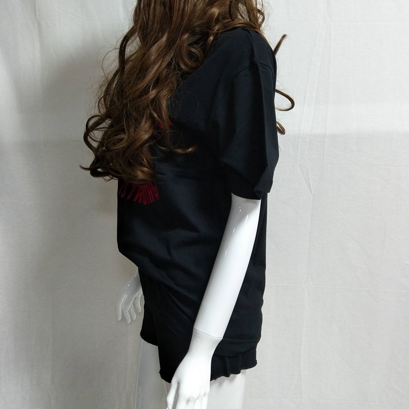 Girl T Shirt Summer New Letter Printed Hot Drill U-neck Button Pure Cotton Short-sleeved T-shirt Women 210302