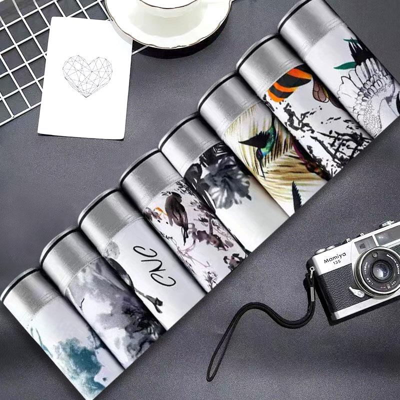 Underpants 8Pcs Cartoon Shorts Underwear Fine Soft And Breathable Personalise Ice Silk Men Men's, Black;white
Underpants 8Pcs Cartoon Shorts Underwear Fine Soft And Breathable Personalise Ice Silk Men Men's, Black;white
