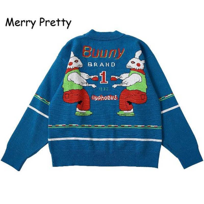 Merry Pretty Autumn Women Pullover Sweater Bunny Letters Thick Warm Knitted Pullovers Unique Design High Quality Winter Sweaters 210526, Blue
Merry Pretty Autumn Women Pullover Sweater Bunny Letters Thick Warm Knitted Pullovers Unique Design High Quality Winter Sweaters 210526, Blue