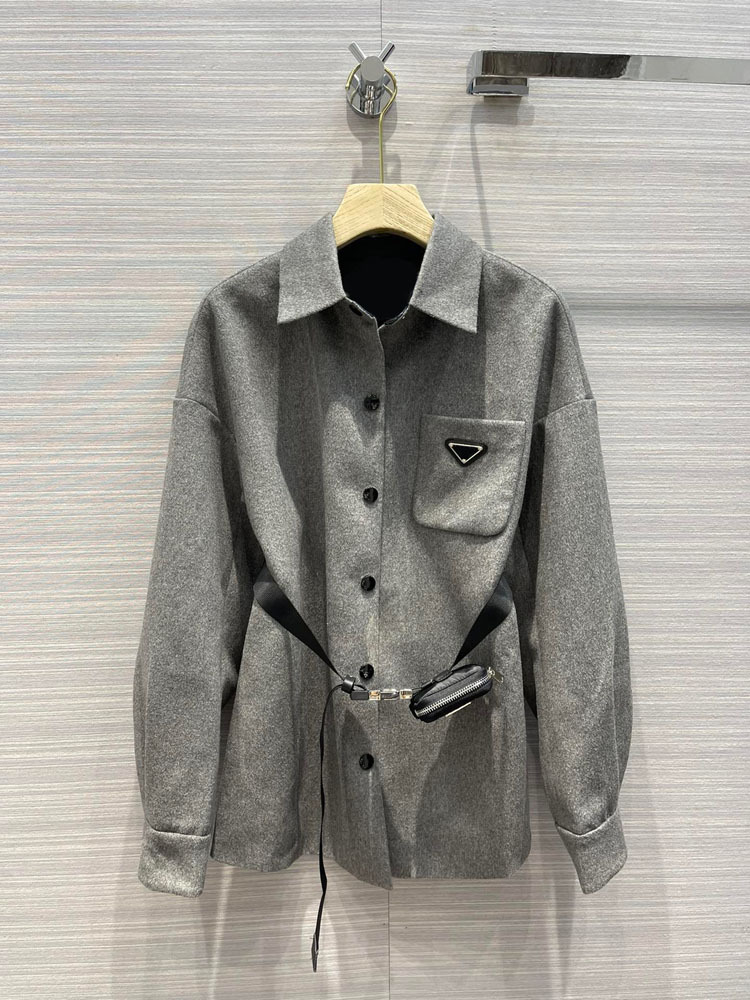 Channel Goods! 1014 High-End Famous Brand Womens Clothing Autumn and Winter Handsome Casual Workwear Waist Bag Loose Mid-Length Shirt Style, Grey
Channel Goods! 1014 High-End Famous Brand Womens Clothing Autumn and Winter Handsome Casual Workwear Waist Bag Loose Mid-Length Shirt Style, Grey