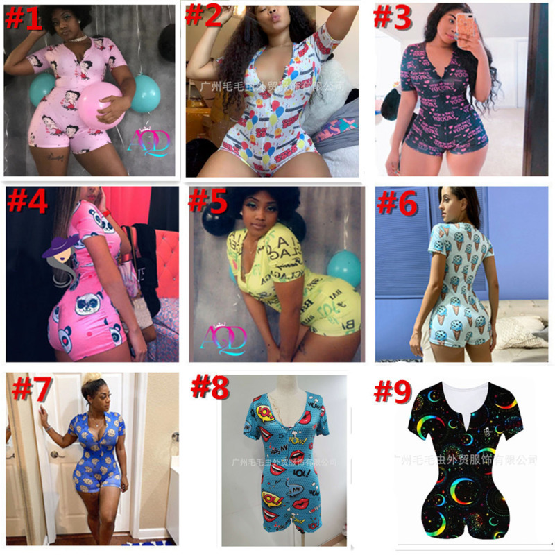 Women Jumpsuits Designers Sexy Slim Casual Bodysuit Pattern Printed Onesies Shorts Ladies New Fashion Home Rompers, Long sleeve#1-#9
Women Jumpsuits Designers Sexy Slim Casual Bodysuit Pattern Printed Onesies Shorts Ladies New Fashion Home Rompers, Long sleeve#1-#9
