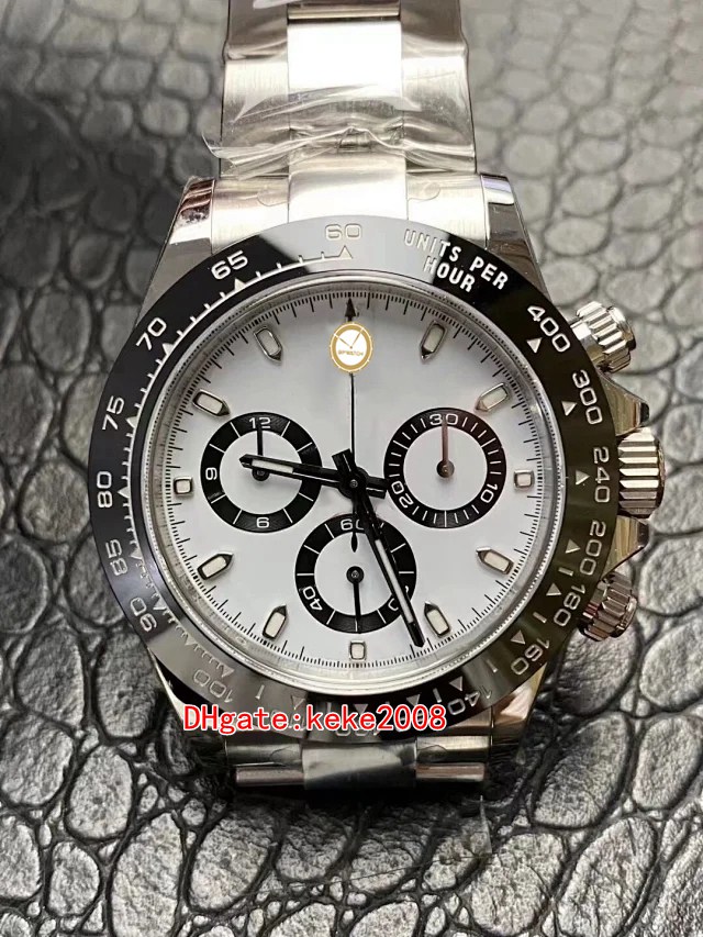 Clean 904L Watch 12.3mm ultra thin ETA Movement CAL.4130 Chronograph Working 40mm Cosmograph panda 116500 Ceramic waterproof Automatic mechanical Mens Watches, Box 
Clean 904L Watch 12.3mm ultra thin ETA Movement CAL.4130 Chronograph Working 40mm Cosmograph panda 116500 Ceramic waterproof Automatic mechanical Mens Watches, Box