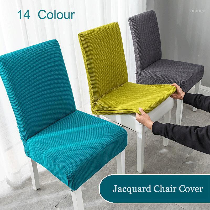 Solid Jacquard Chair Covers Stretch For Wedding Dining Room Office Banquet Housse De Chaise Cover
Solid Jacquard Chair Covers Stretch For Wedding Dining Room Office Banquet Housse De Chaise Cover