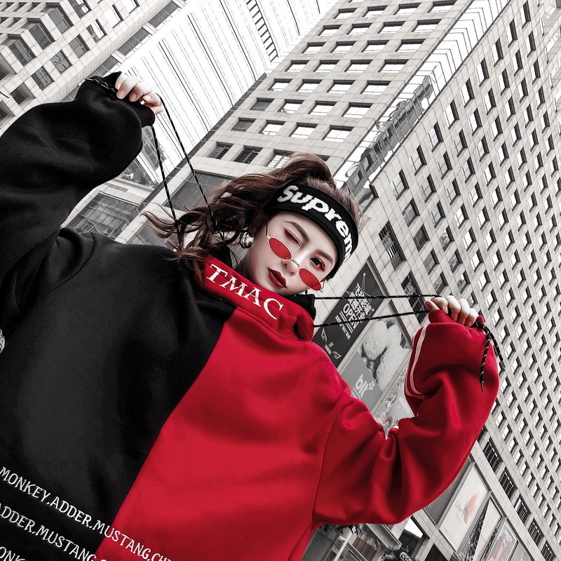 High quality stitching double cap men and women couple hoodies sweatshirts for men Hood Harajuku High Street Loose Street wear 201020
