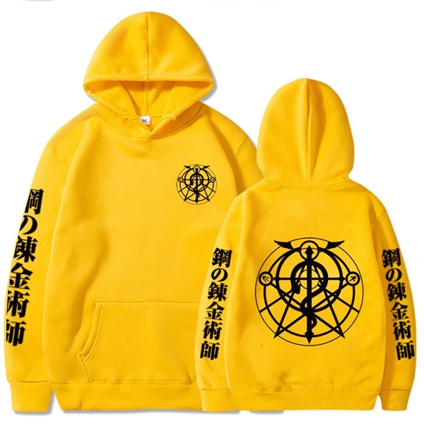 Fashion Cloth Fullmetal Alchemist Hoodie Long Sleeve Casual Loose Print Uniex Y0809