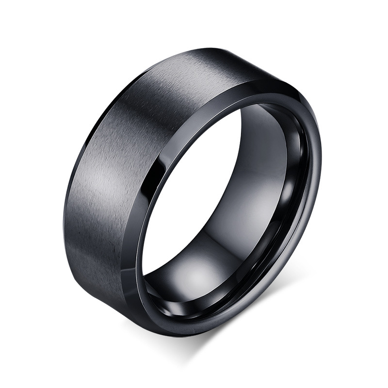 316L Stainless Steel Soild Gold Silver Black Color Band Ring For Men Women Couples Wedding Jewelry Finger Rings Fashion Jewelry