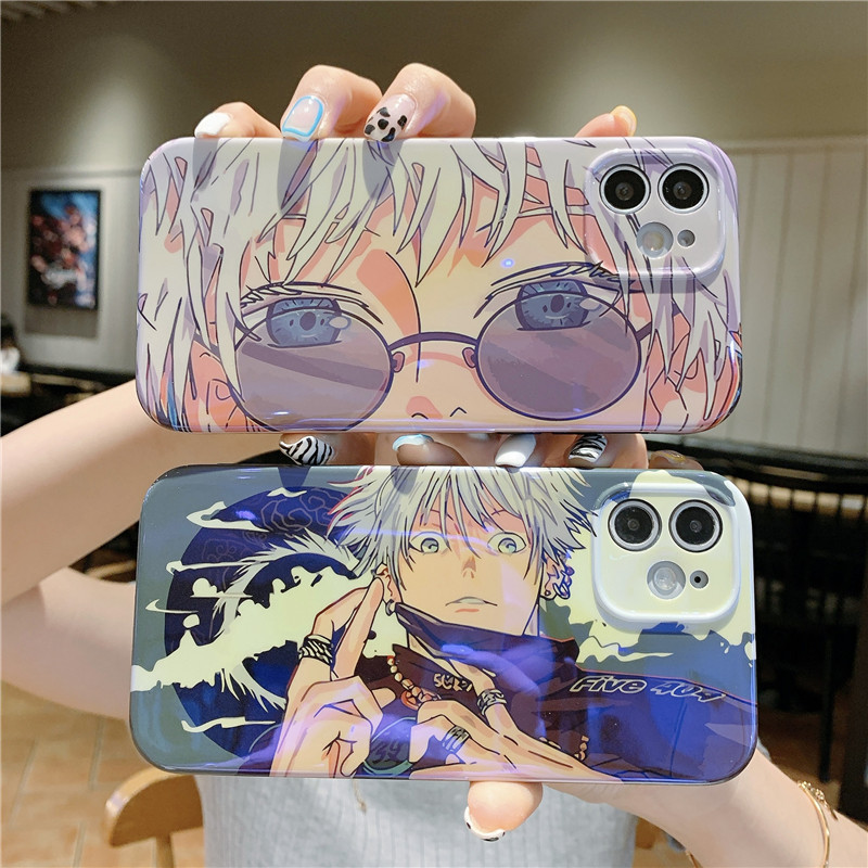 Hot Serial Anime Jujutsu Kaisen Gojo Satoru Phone Case for iphone 13 Pro Max 12 11 X Xs XR 7 8 Plus Blu-ray Soft Silicon Cover, #1
Hot Serial Anime Jujutsu Kaisen Gojo Satoru Phone Case for iphone 13 Pro Max 12 11 X Xs XR 7 8 Plus Blu-ray Soft Silicon Cover, #1