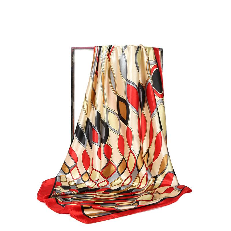 Scarves Women Silk Female Colors Plaid Print Office Satin Neckerchief Foulard Bandana Ladies Fashion Square Scarf
Scarves Women Silk Female Colors Plaid Print Office Satin Neckerchief Foulard Bandana Ladies Fashion Square Scarf