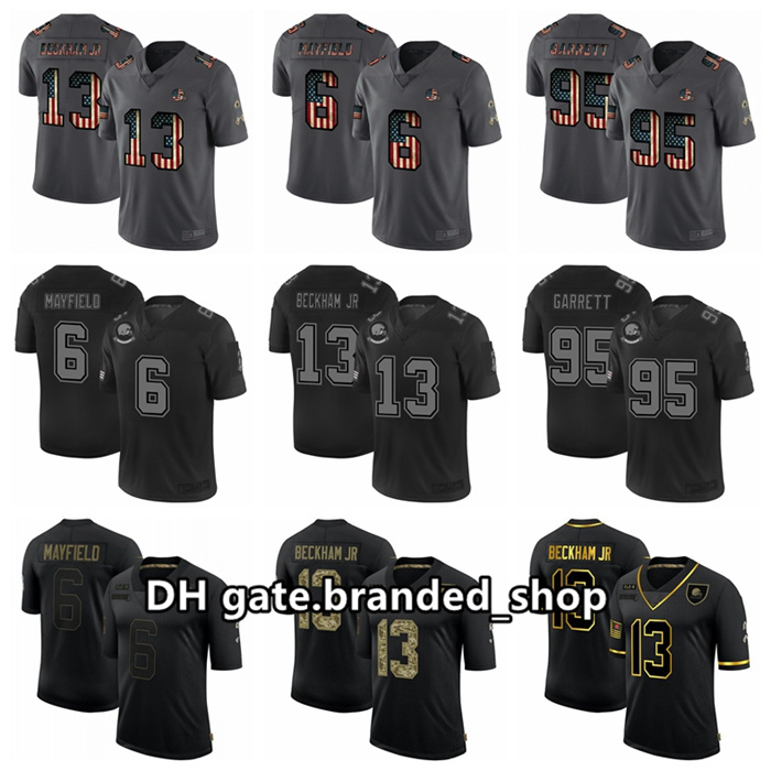 Cleveland Browns Men 36 Baker Mayfield 95 Myles Garrett 13 Odell Beckham Jr. Retro Flag Limited Golden Salute To Service Jersey, Black;red
Cleveland Browns Men 36 Baker Mayfield 95 Myles Garrett 13 Odell Beckham Jr. Retro Flag Limited Golden Salute To Service Jersey, Black;red