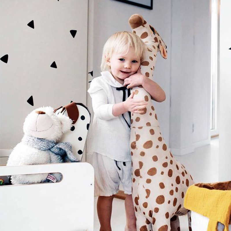 67cm Giraffe Plush Toy Creative Cute Cartoon Doll Baby's Companion for Children's Birthday Christmas Gift 210728