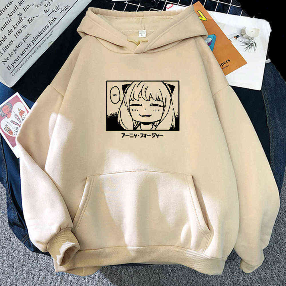 Harajuku Spy x Family Anya Smug Print Hoodie Women Goth Clothes Crew Neck Streetwear Grunge Wear Khak Sweatshirts Dropshipping Y0820, Packing bag
Harajuku Spy x Family Anya Smug Print Hoodie Women Goth Clothes Crew Neck Streetwear Grunge Wear Khak Sweatshirts Dropshipping Y0820, Packing bag