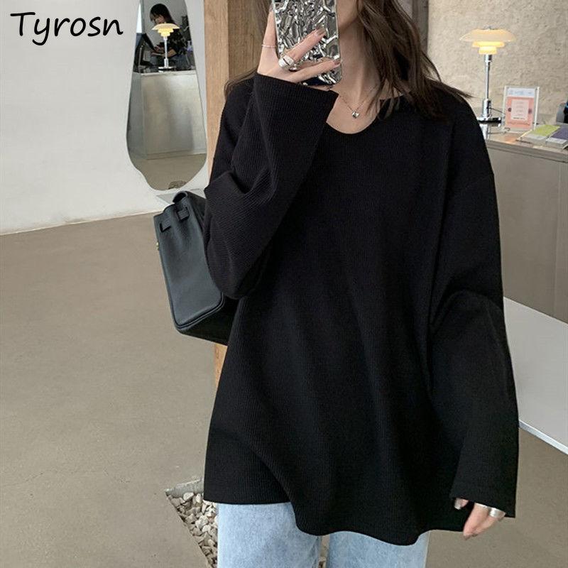 Women's T-Shirt Women Long Sleeve T-shirts Spring Autumn Waffles Fashion All-match Students Loose Chic Korean Style Harajuku Simple Bottomin, White
Women's T-Shirt Women Long Sleeve T-shirts Spring Autumn Waffles Fashion All-match Students Loose Chic Korean Style Harajuku Simple Bottomin, White