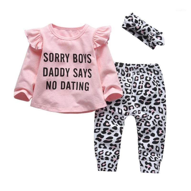 Clothing Sets Born Baby Girl Clothes Set Cotton Long Sleeve Funny Letter Tops+Casual Leopard Pants+Headband 3Pcs Infant Toddler Outfits, White
Clothing Sets Born Baby Girl Clothes Set Cotton Long Sleeve Funny Letter Tops+Casual Leopard Pants+Headband 3Pcs Infant Toddler Outfits, White