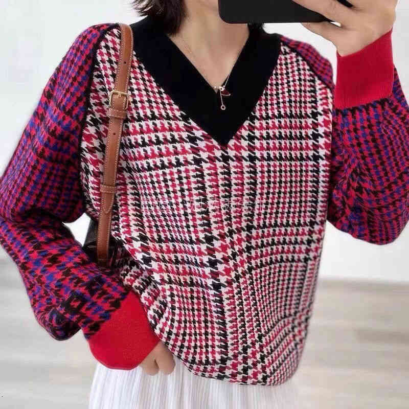 women's sweaters autumn new long-sleeved loose-fitting all-match fashion slim female western-style plaid color-blocking knitted sw, White;black
women's sweaters autumn new long-sleeved loose-fitting all-match fashion slim female western-style plaid color-blocking knitted sw, White;black