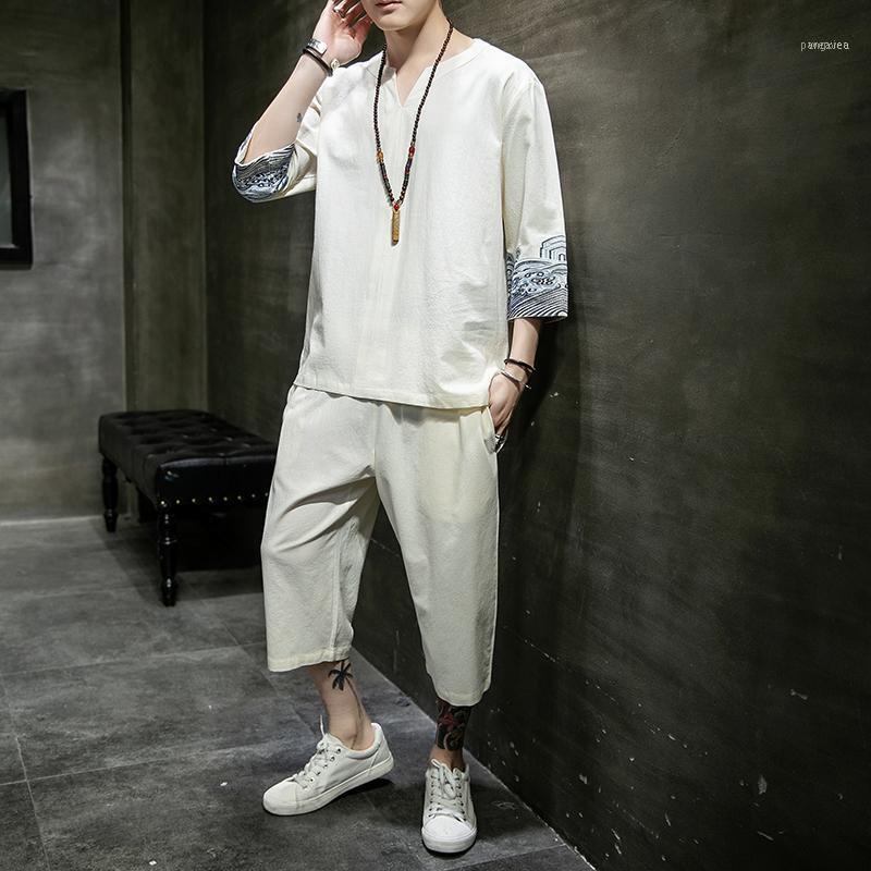 Men's Tracksuits High Quality Cotton And Linen Thin Set Slim Solid Color Short-sleeved T-shirt Large Size Loose Casual Breathable Trousers1, Gray
Men's Tracksuits High Quality Cotton And Linen Thin Set Slim Solid Color Short-sleeved T-shirt Large Size Loose Casual Breathable Trousers1, Gray