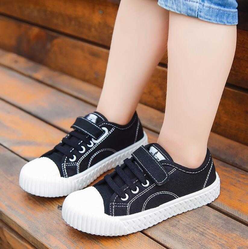 2020 Autumn Children Shoes Sport Breathable Boys Sneakers Brand Kids Shoes for Girls Jeans Denim Casual Child Flat Canvas Shoes Y0809