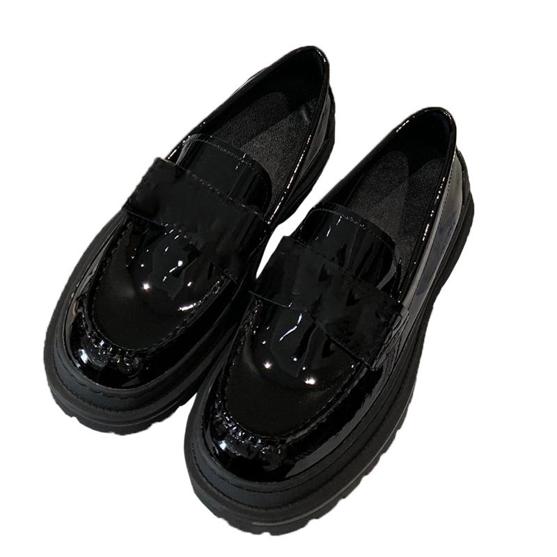 Genuine Leather Thick-Soled Round Toe Square Loafers Comfortable Casual Lazy Shoes Sewing Fashion Luxury Brands Women's Shoes, As show
Genuine Leather Thick-Soled Round Toe Square Loafers Comfortable Casual Lazy Shoes Sewing Fashion Luxury Brands Women's Shoes, As show