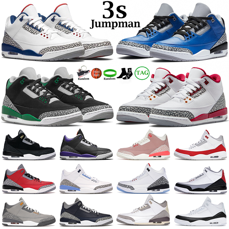 

Mens Basketball Shoes Jumpman 3s Cardinal Red Pine Green Racer Blue Cool Grey Georgetown Medium Royal Cement Unc 3 Men Trainers Outdoor Sports Sneakers, #6