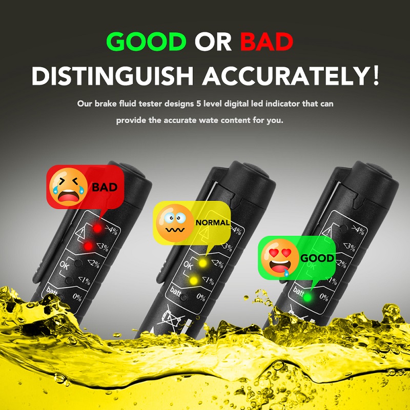 Diagnostic Tools Brake Fluid Oil Testing Pen Brakes Fluids Liquid LED Display Test Mositure Car Accessories