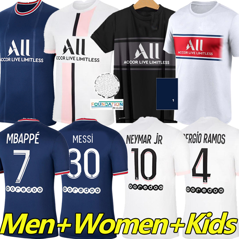 21/22 MESSI MBAPPE soccer jerseys HAKIMI SERGIO RAMOS WIJNALDUM Maillots de football shirt 2021 2022 MARQUINHOS VERRATTI men women kids kit set fourth uniforms, 20-21 fourth
21/22 MESSI MBAPPE soccer jerseys HAKIMI SERGIO RAMOS WIJNALDUM Maillots de football shirt 2021 2022 MARQUINHOS VERRATTI men women kids kit set fourth uniforms, 20-21 fourth