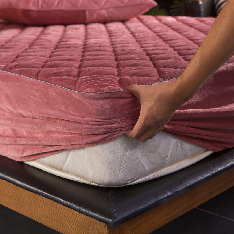 Bed Mattress Cover Fitted Sheet Protector Pad Bed Linens with Elastic Band Quilted Thick Warm Crystal Fleece Customized Size C0223
Bed Mattress Cover Fitted Sheet Protector Pad Bed Linens with Elastic Band Quilted Thick Warm Crystal Fleece Customized Size C0223