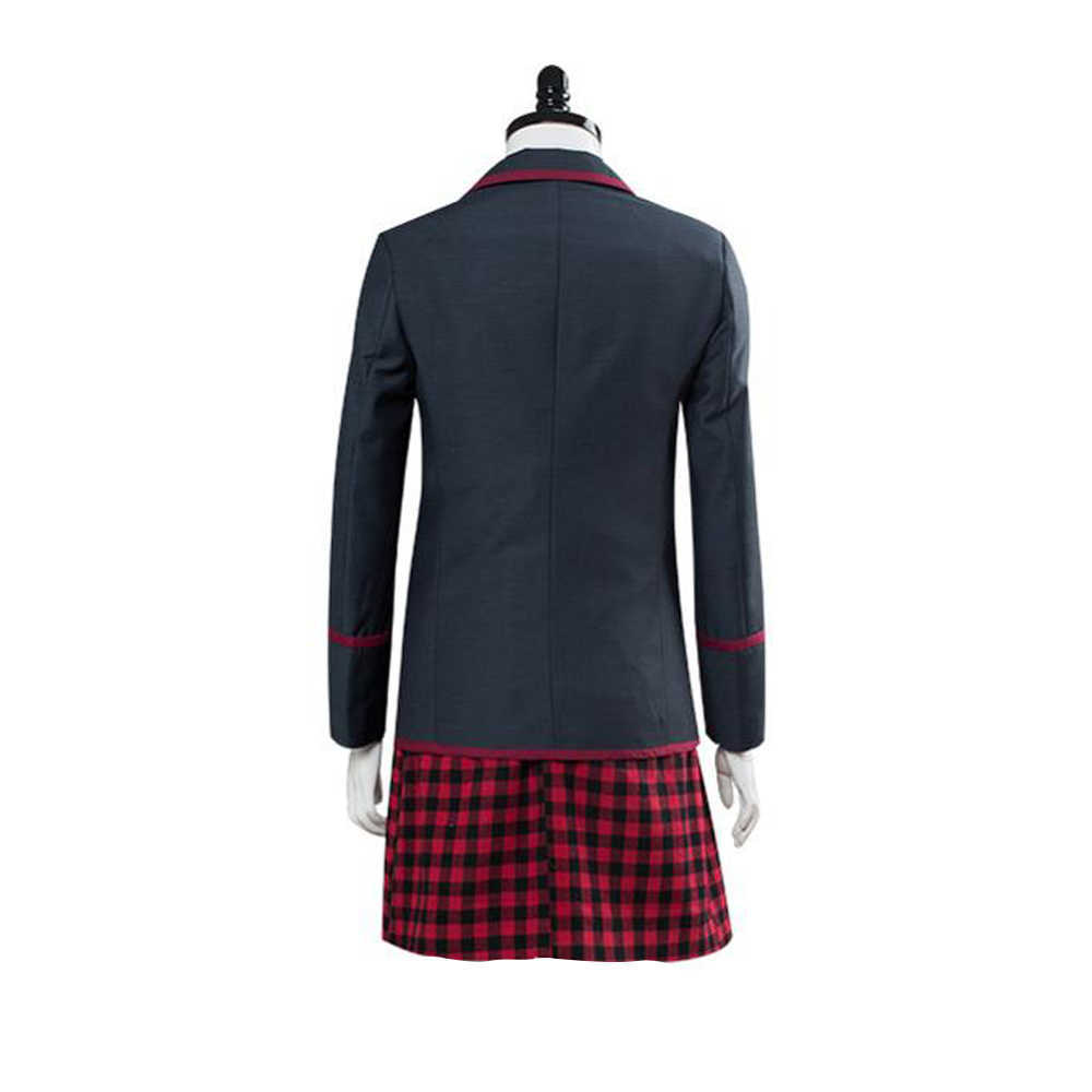 6 PCS The Umbrella Academy Girls School Uniform Vanya Allison Cosplay Costume Halloween Carnival Party Suits for Women Skirt Set Y0913
