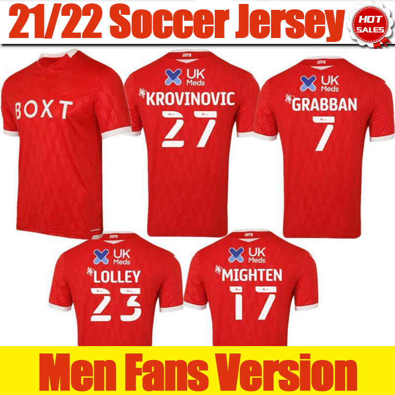 Nottingham Forest Soccer Jerseys 2021 2022 Home Red #26 MCKENNA #23 LOLLEY #6 MBE SOH Soccer Shirt 21/22 Men Adult Short Sleeve Football Uniforms On Sale
Nottingham Forest Soccer Jerseys 2021 2022 Home Red #26 MCKENNA #23 LOLLEY #6 MBE SOH Soccer Shirt 21/22 Men Adult Short Sleeve Football Uniforms On Sale