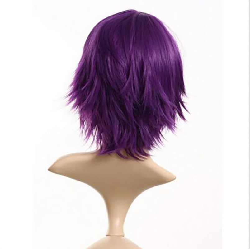 Cosplay Hair Short Synthetic Straight Wig Hairstyle Hightemperature for Party