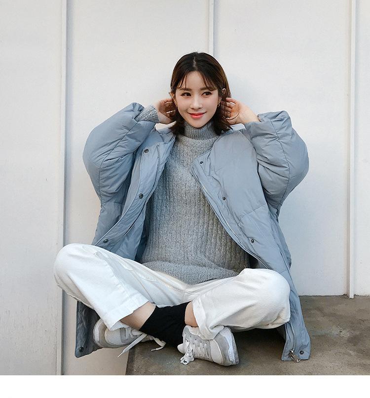 Women's Down & Parkas Cotton-Padded Jacket Women 2021 Scarf Collar Korean Style Winter Coats Fashion Jackets Loose Bread Coat Clothes Y402