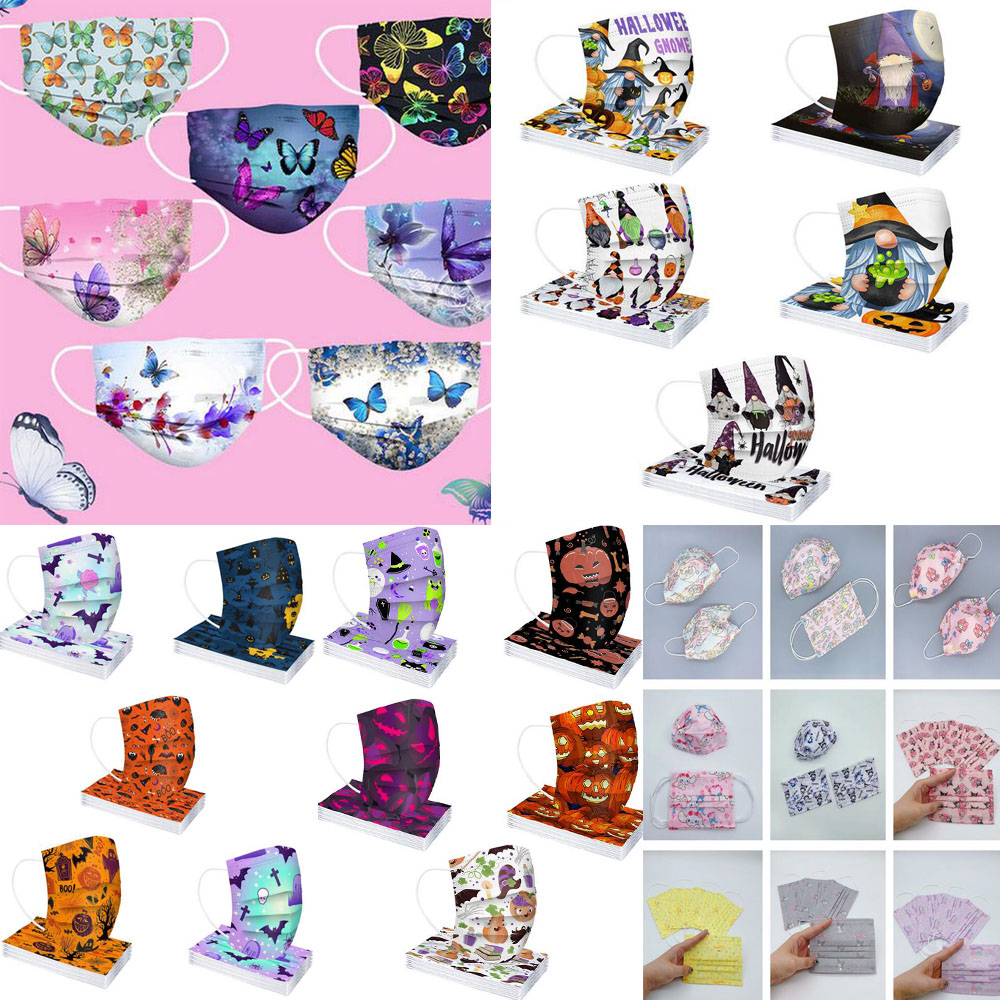Wholesale Adult Children 95% Filtration Efficiency Disposable Masks 3 Layer Halloween Flowers Print Water Drop Prevention Influenza PBT Melt-blown Nonwoven mask
Wholesale Adult Children 95% Filtration Efficiency Disposable Masks 3 Layer Halloween Flowers Print Water Drop Prevention Influenza PBT Melt-blown Nonwoven mask