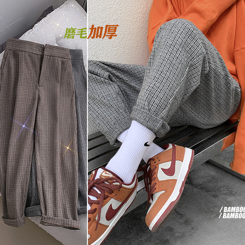 2021 New Winter Men's High Quality Plaid Printing Harem Thick Fashion Casual Pants Baggy Cargo Loose Streetwear Trousers M-2xl E8y9, Grey
2021 New Winter Men's High Quality Plaid Printing Harem Thick Fashion Casual Pants Baggy Cargo Loose Streetwear Trousers M-2xl E8y9, Grey