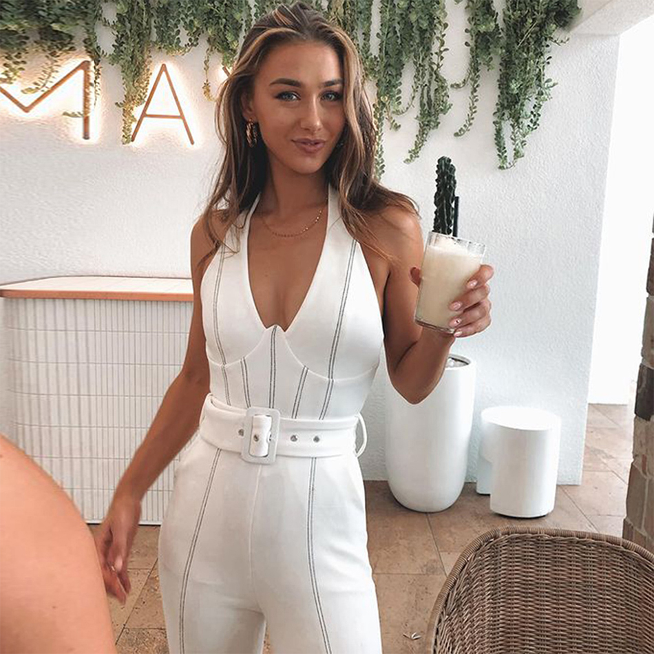 Adyce 2021 New Summer Women Halter Sashes Bandage Jumpsuits Sexy V Ne Sleeveless & Long Pants Party Outwear Rompers Jumpsuits, White jumpsuits
Adyce 2021 New Summer Women Halter Sashes Bandage Jumpsuits Sexy V Ne Sleeveless & Long Pants Party Outwear Rompers Jumpsuits, White jumpsuits