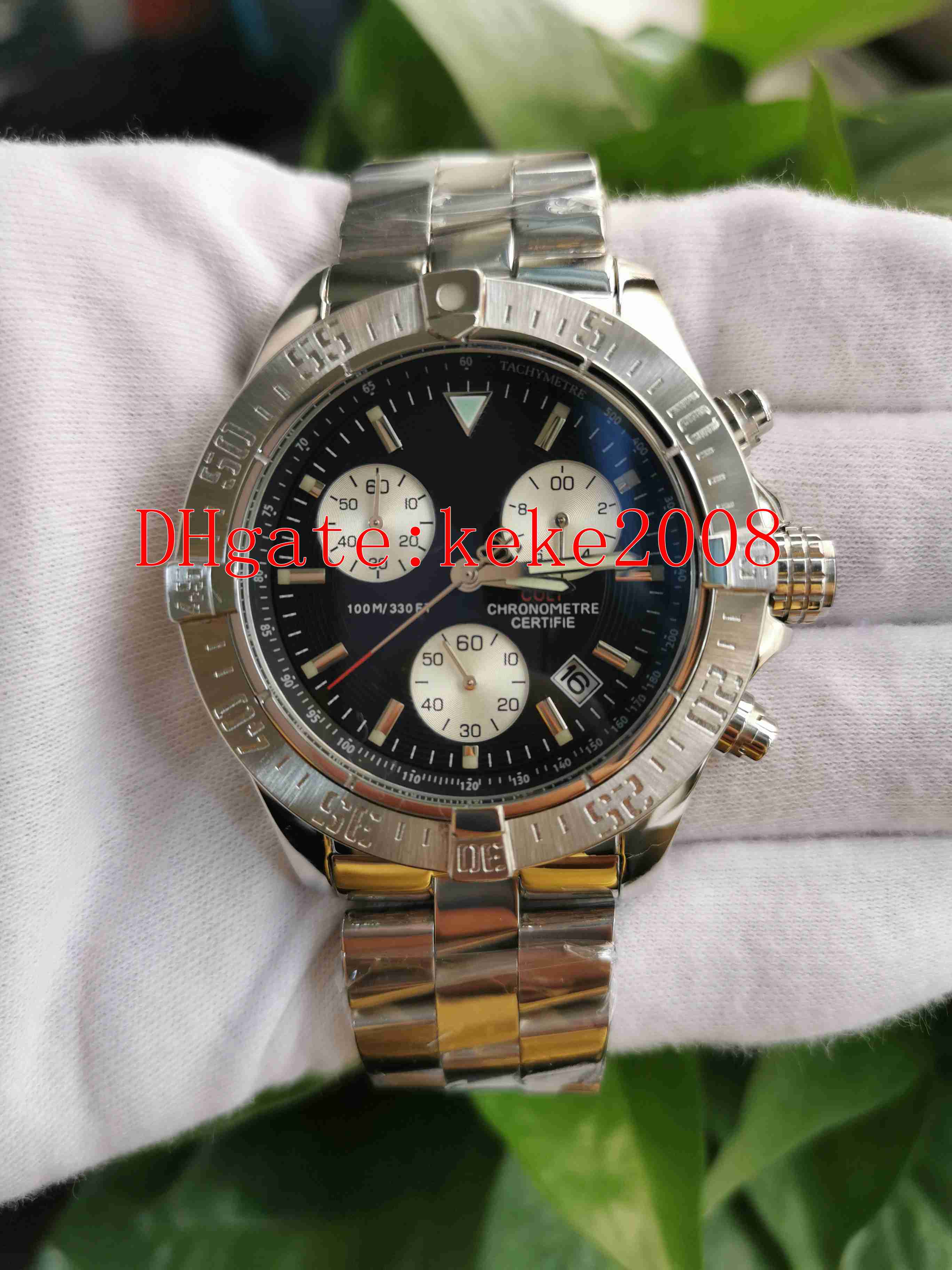 Hot Items Wristwatches High Quality Men's 43mm A13381111B2A1 Stainless Steel Luminescent VK Quartz Chronograph Working Mens Watch Watches, No box papers
Hot Items Wristwatches High Quality Men's 43mm A13381111B2A1 Stainless Steel Luminescent VK Quartz Chronograph Working Mens Watch Watches, No box papers