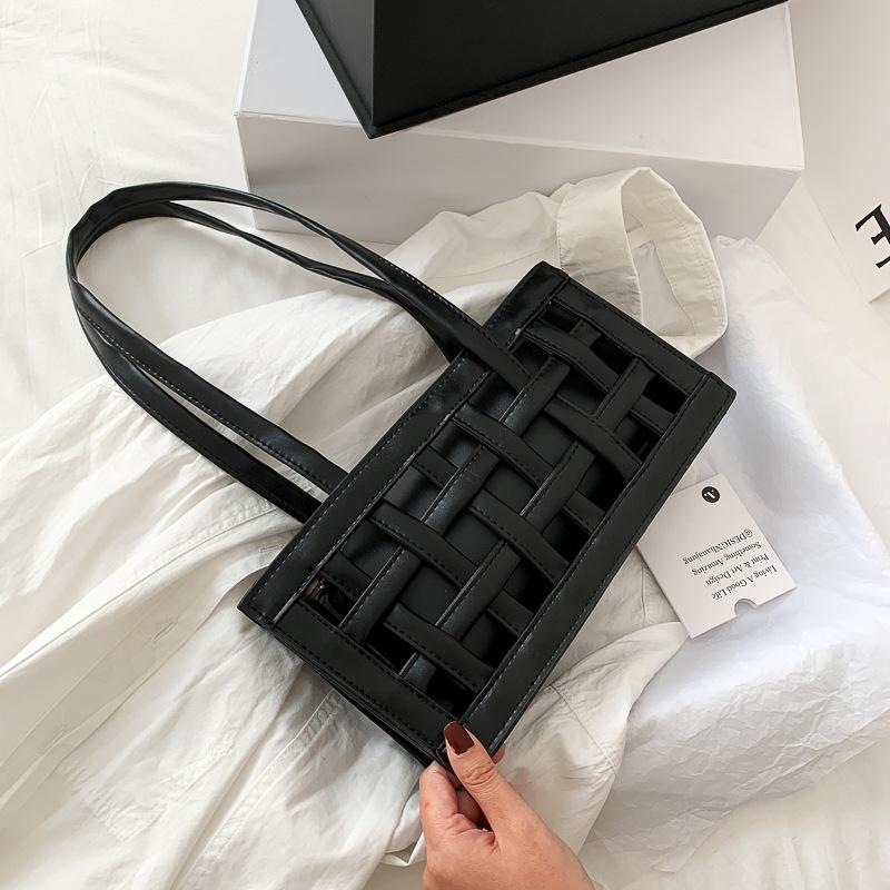 Waffle PU Leather Shoulder Bags for Women 2021 Small Handbags Female Candy Color Hand Bag Lady Travel Fashion Handbag, Black
Waffle PU Leather Shoulder Bags for Women 2021 Small Handbags Female Candy Color Hand Bag Lady Travel Fashion Handbag, Black