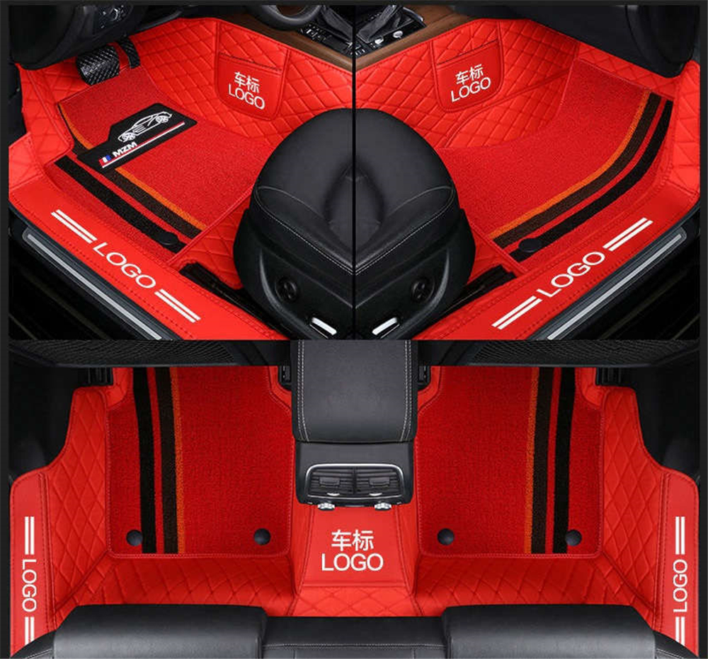 Custom Fit Car Floor Mat Carpet Specific Waterproof Leather ECO friendly Material For Vast of Car Model and Make Double Layers Full red 001
Custom Fit Car Floor Mat Carpet Specific Waterproof Leather ECO friendly Material For Vast of Car Model and Make Double Layers Full red 001