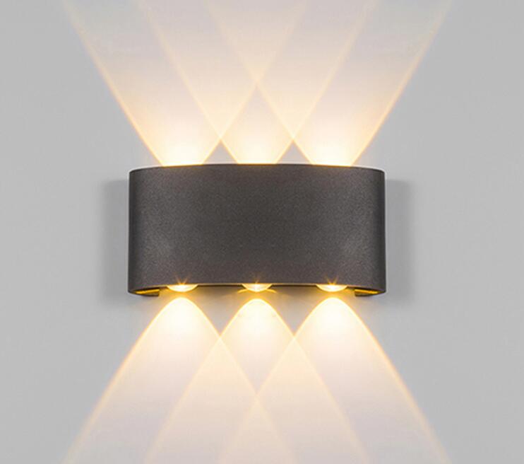 IP65 LED Wall Light Aluminum RGB Outdoor lamps Waterproof Garden Fence Indoor Fashion Walls Lamp For Bedroom Bedside Living Room Stairs