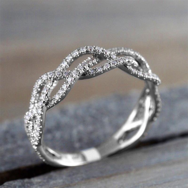 Cluster Rings Cute Multi-layer Weaving S925 Silver Color Ring With Bling Zircon Stone For Women Fashion Jewelry Wedding Engagement 2022, Golden;silver
Cluster Rings Cute Multi-layer Weaving S925 Silver Color Ring With Bling Zircon Stone For Women Fashion Jewelry Wedding Engagement 2022, Golden;silver