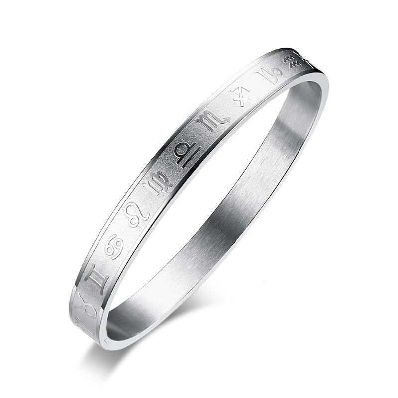 Bangle 2021 Fashion Stainless Steel Material Twelve Constellation Buckle Temperament And Unique Bracelet Suitable For Women Men
Bangle 2021 Fashion Stainless Steel Material Twelve Constellation Buckle Temperament And Unique Bracelet Suitable For Women Men