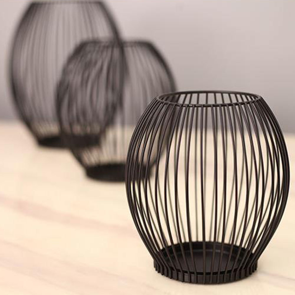 Black Geometric Shapes Iron Candle Holders Hollow iron Candle Holder Coffee Table Decoration Living Room Activity modern lantern Y0224
Black Geometric Shapes Iron Candle Holders Hollow iron Candle Holder Coffee Table Decoration Living Room Activity modern lantern Y0224