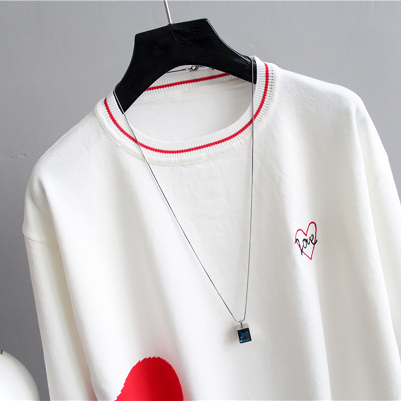 Shintimes Thin T Shirt Women Clothes Letter Love Knitted New Summer Tops Woman Tshirt Casual T-Shirt Female Tee Shirt Femme 210302