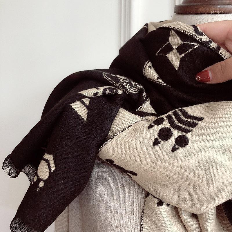 Scarves PHLE Fashion Cartoon Double-sided Office Shawl Dual-use Scarf Women Winter Warmth Padded
Scarves PHLE Fashion Cartoon Double-sided Office Shawl Dual-use Scarf Women Winter Warmth Padded