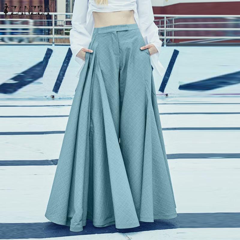 Women's Pants & Capris Oversized Wide Leg 2021 Summer Solid Patchwork Loose ZANZEA Casual A-line High Waist Pantalons Palazzo, Black;white
Women's Pants & Capris Oversized Wide Leg 2021 Summer Solid Patchwork Loose ZANZEA Casual A-line High Waist Pantalons Palazzo, Black;white