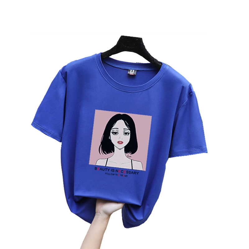 Women's T-shirts Tops Japanese Ladies Cartoon Print Loose T-shirt Female Korean Harajuku Clothes For Women women tshirt