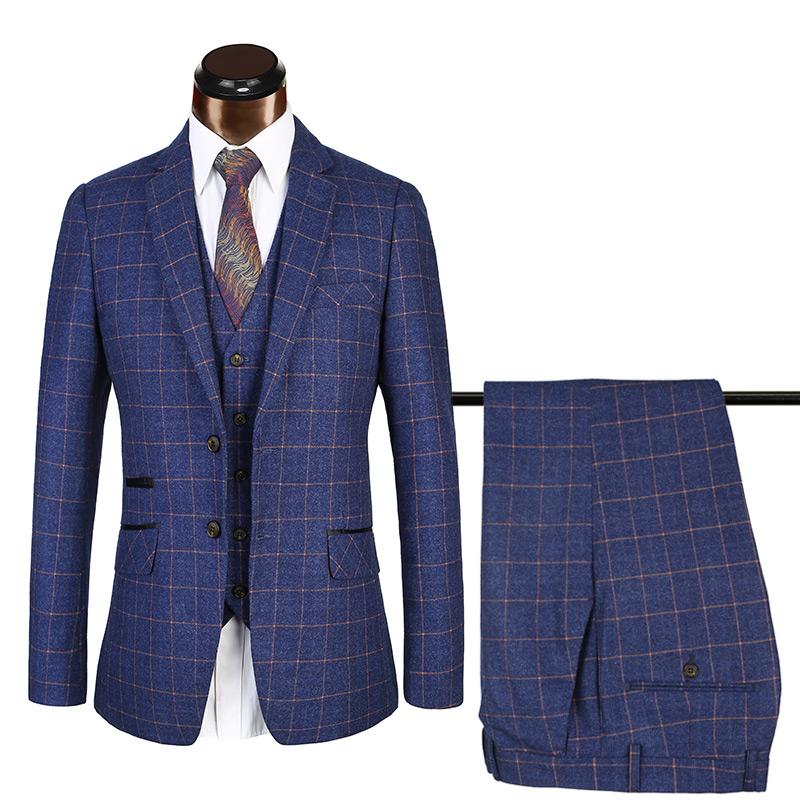 Men's Suits & Blazers Royal Blue Men Plaid Wedding For Casual Fashion High Quality Jacket Pants Vest 3pieces Euro Size 46-56, Black
Men's Suits & Blazers Royal Blue Men Plaid Wedding For Casual Fashion High Quality Jacket Pants Vest 3pieces Euro Size 46-56, Black