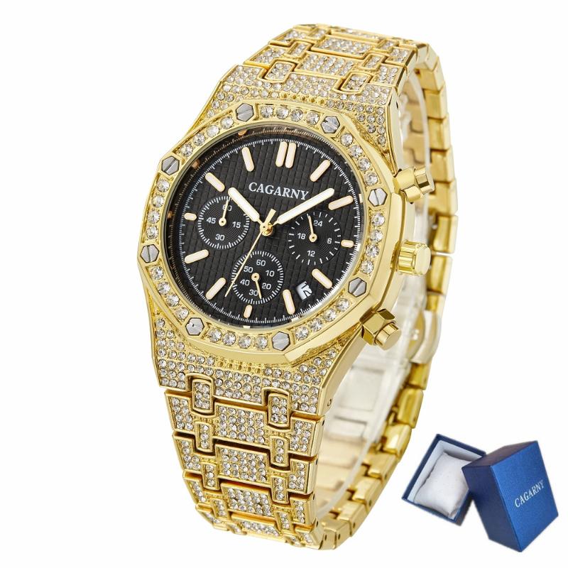 Wristwatches Top Brand Diamond Luxury Men's Quartz Watch Business 18k Gold Waterproof Chronograph For Fashion Clock Relojes, Silver white
Wristwatches Top Brand Diamond Luxury Men's Quartz Watch Business 18k Gold Waterproof Chronograph For Fashion Clock Relojes, Silver white