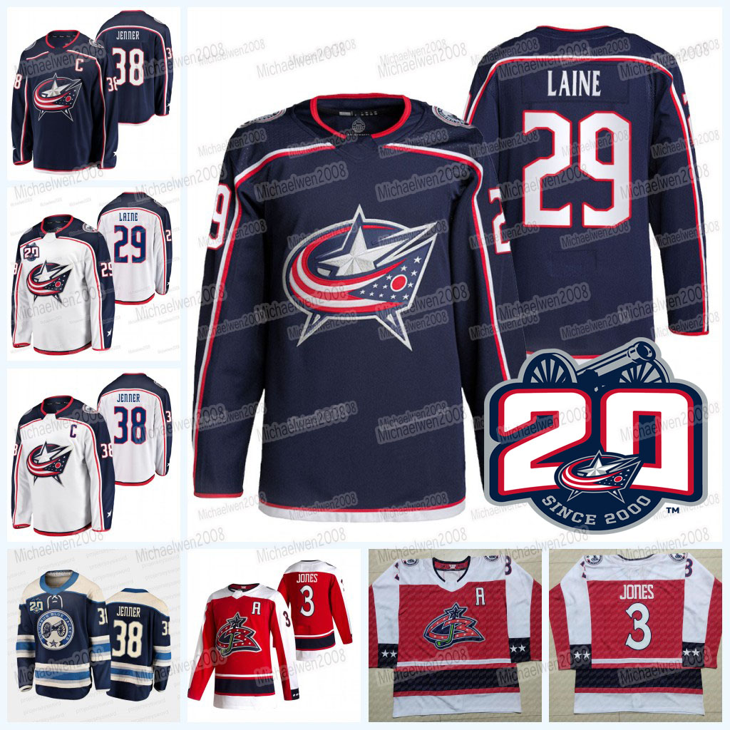 Patrik Laine Columbus Blue Jackets 20th Jersey Boone Jenner Max Domi Brandon Dubinsky Sean Kuraly Gustav Nyquist Elvis Merzlikins Chinakhov Eric Robinson, Men
Patrik Laine Columbus Blue Jackets 20th Jersey Boone Jenner Max Domi Brandon Dubinsky Sean Kuraly Gustav Nyquist Elvis Merzlikins Chinakhov Eric Robinson, Men