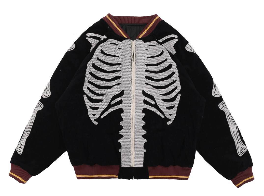2021 New Bone Embroidery Distressed Veet Cotton Men Women Streetwear Hip Hop High Quality Kapital Jacket Q0ns, Blue2
2021 New Bone Embroidery Distressed Veet Cotton Men Women Streetwear Hip Hop High Quality Kapital Jacket Q0ns, Blue2